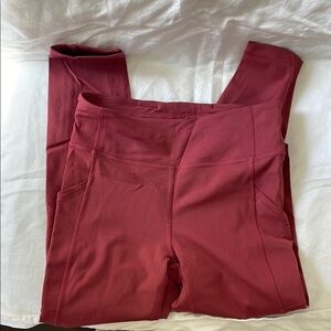 Lululemon Size 8 Cranberry/Red/Rust Leggings